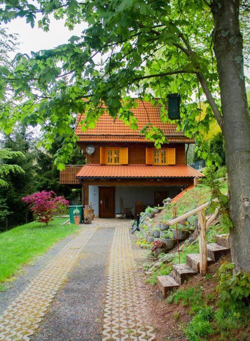 Ferienhaus Sonnenblick Entspannung Mit Sauna Kamin Und Balkon Sonneberg Exterior photo